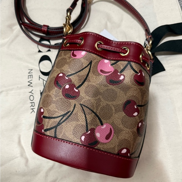 Coach Cherry signature mini bucket bag - Picture 2 of 7